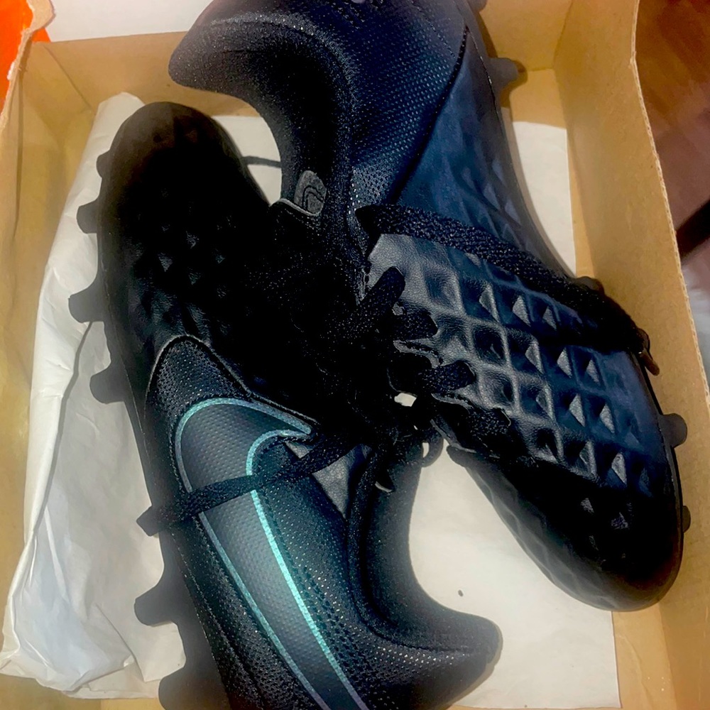 All Black Brand New Cleats